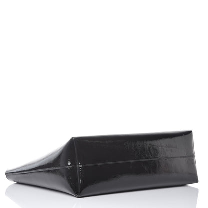 Saint Laurent Patent Calfskin Large Shopping Tote Black 4 of 7