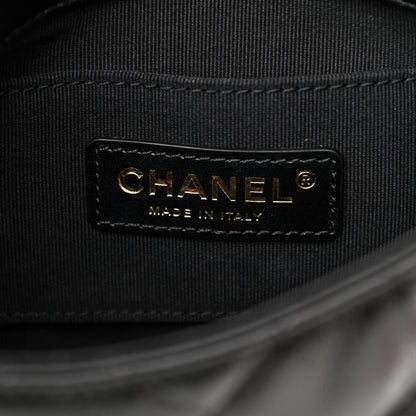 Chanel Lambskin Quilted Mini Lacquered Chain Flap Black 6 of 11