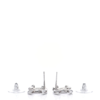 Chanel Crystal Palais Garnier CC Earrings Silver 3 of 4