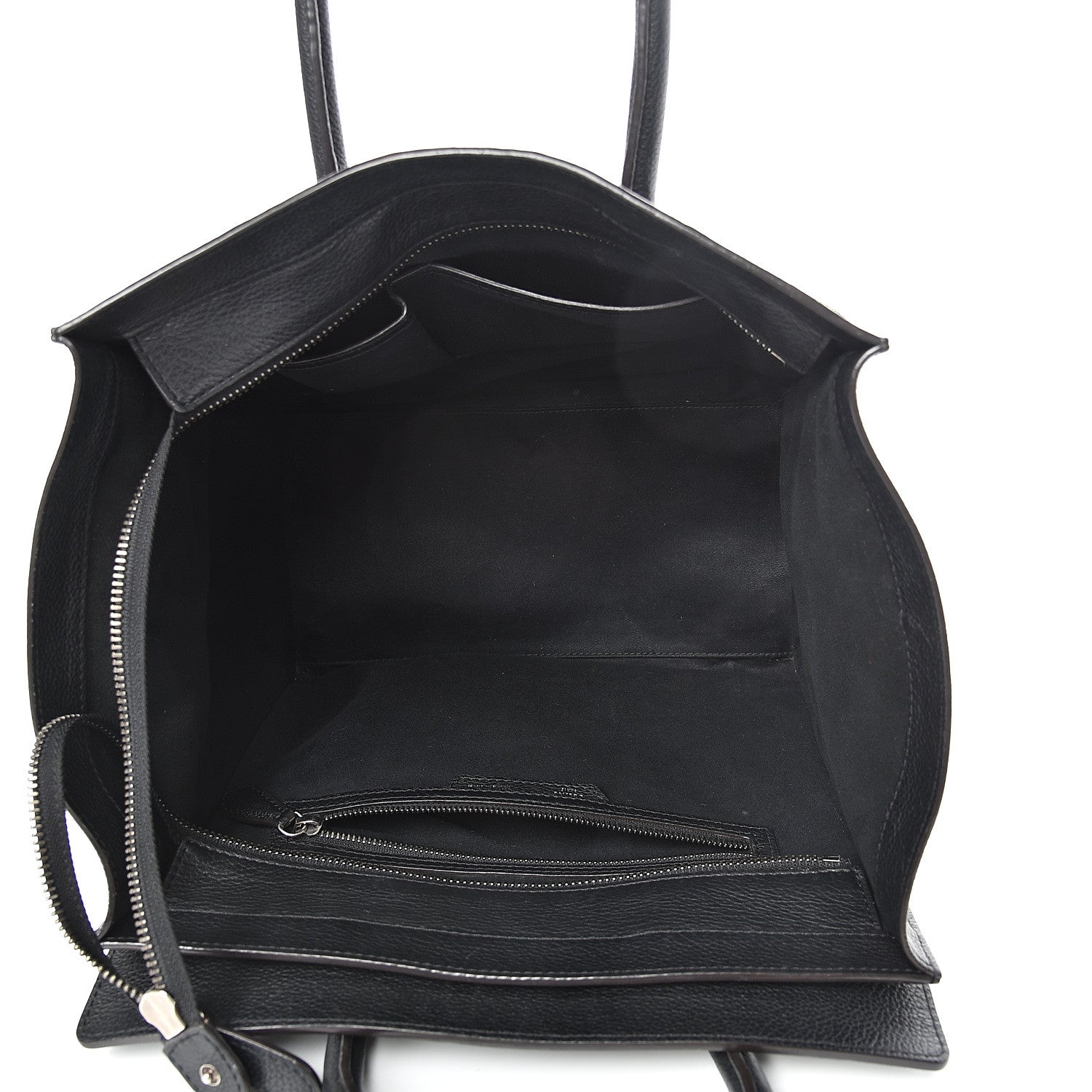 Celine Drummed Calfskin Mini Luggage Black 4 of 13