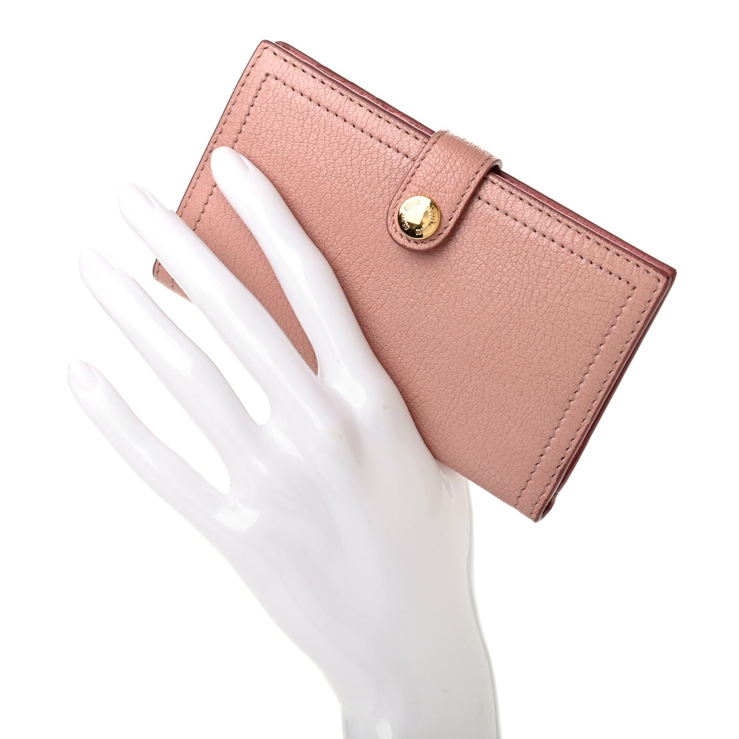 Goatskin Madras Vertical Wallet Orchidea