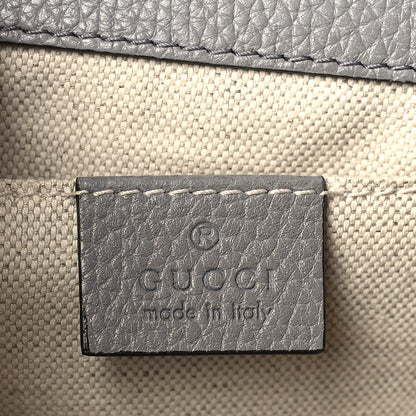 Gucci Cellarius Calfskin Mini GG Marmont Top Handle Bag Deep Grey 6 of 9