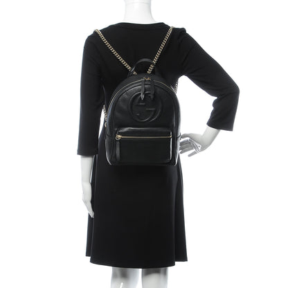 Gucci Pebbled Calfskin Soho Chain Backpack Black 2 of 11