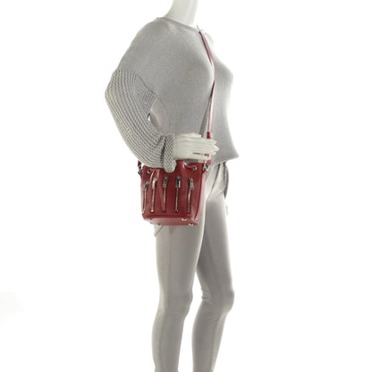 Saint Laurent Sheepskin Small Emmanuelle Zip Bucket Bag Red 2 of 8