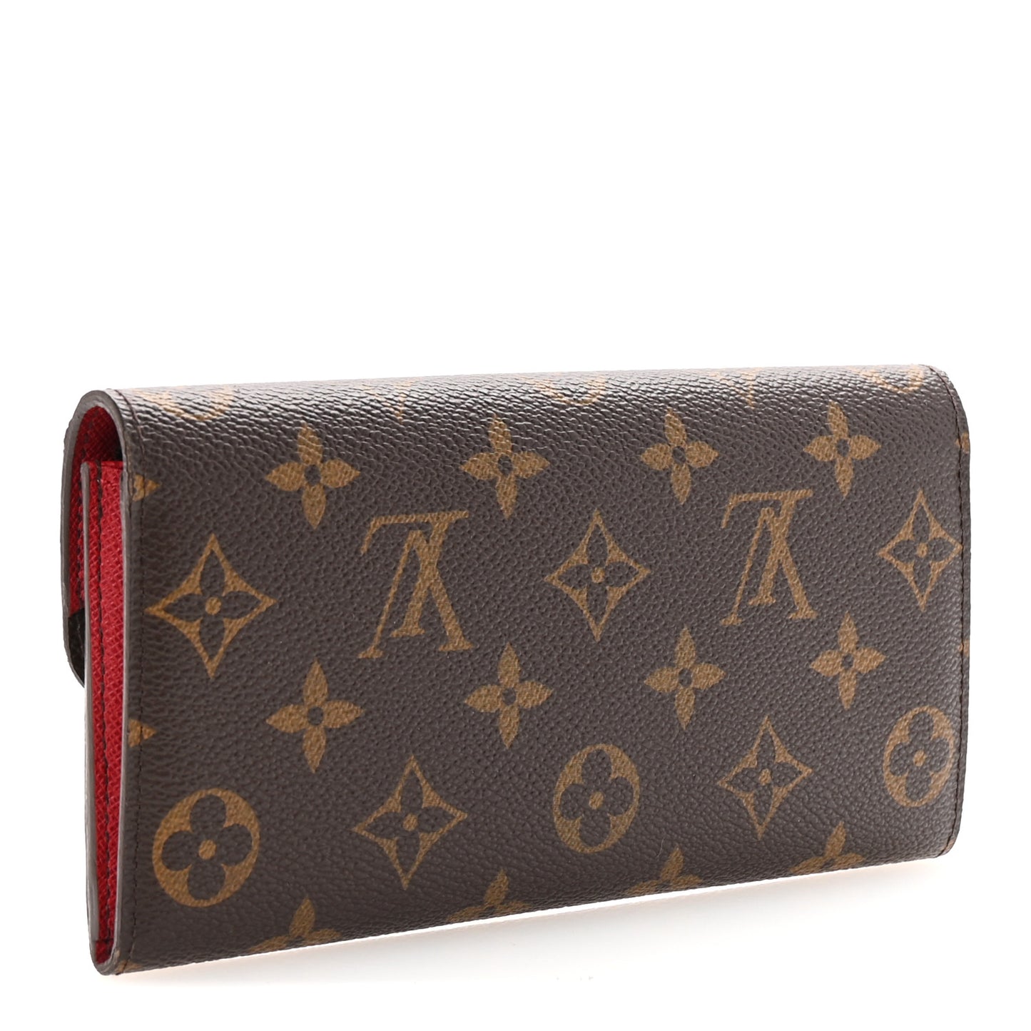 Monogram Emilie Wallet Red
