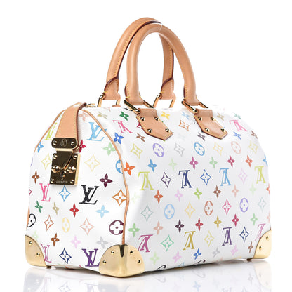 Louis Vuitton Monogram Multicolor Speedy 30 White 3 of 11