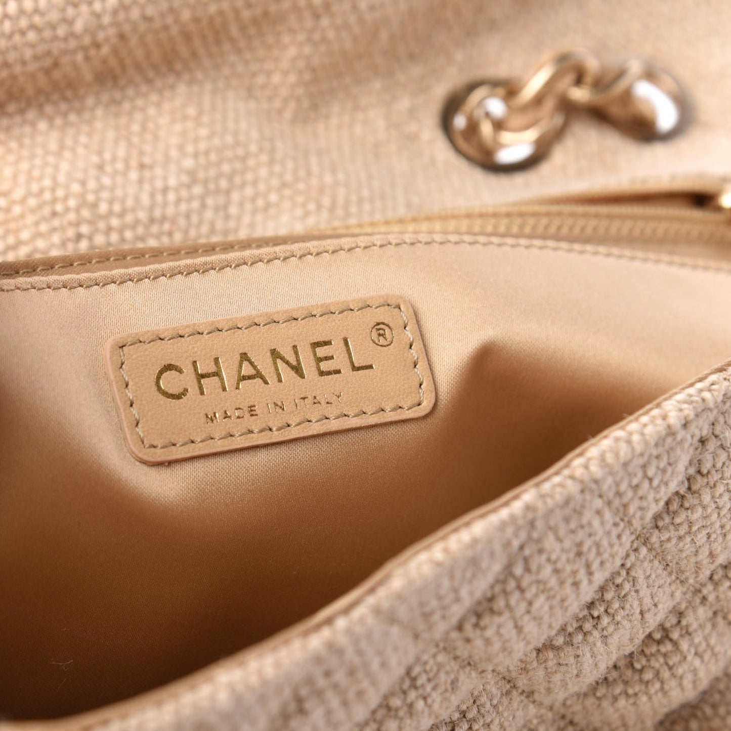 Tweed Raffia Coco Country Jumbo Flap