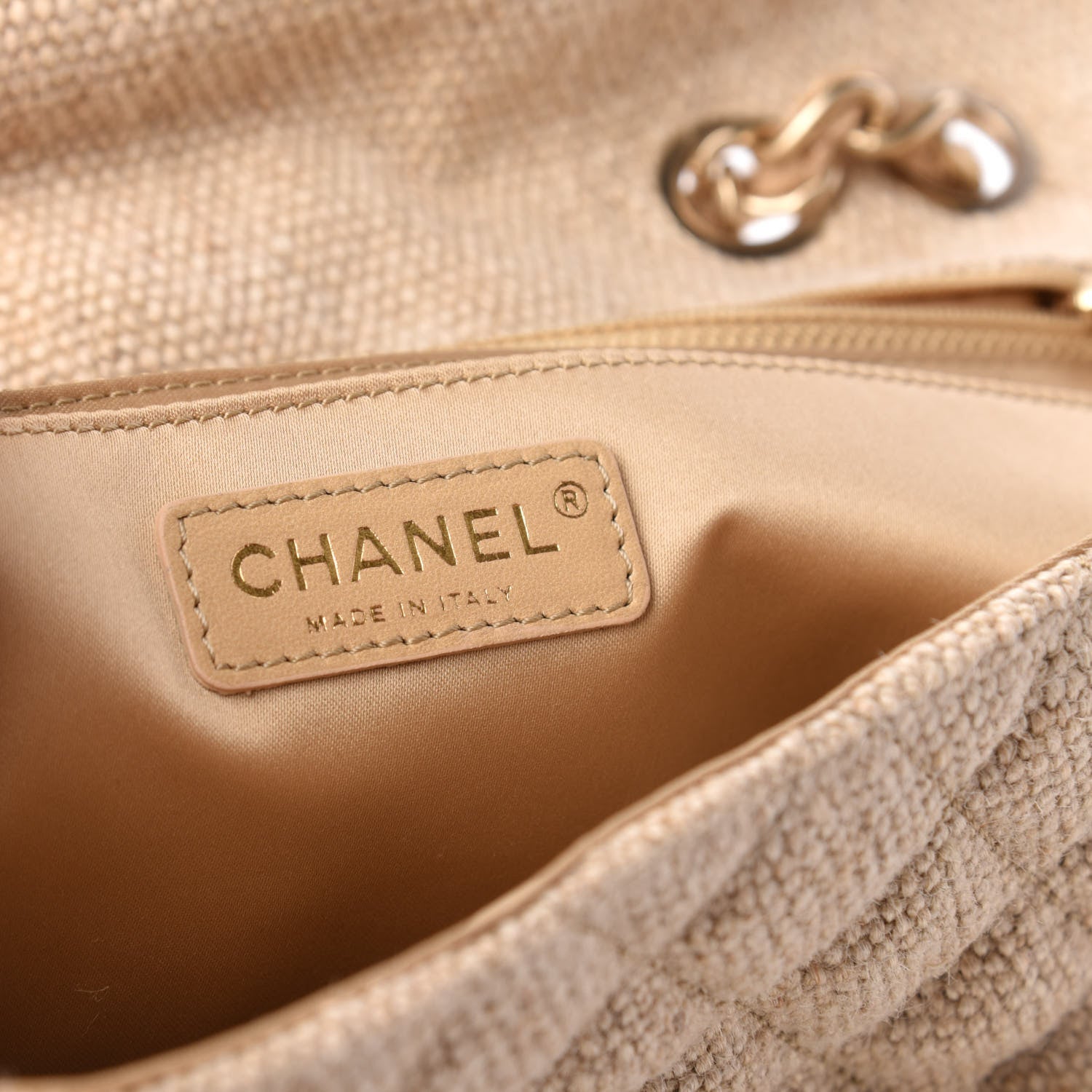Chanel Tweed Raffia Coco Country Jumbo Flap 9 of 11