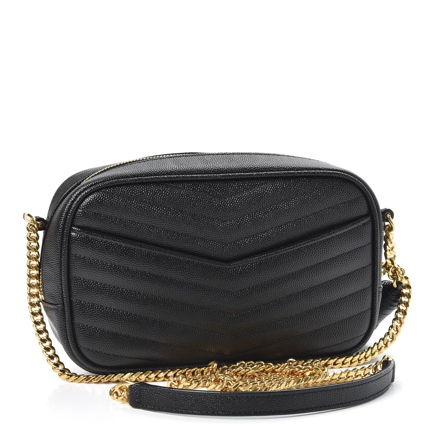 Grain De Poudre Matelasse Monogram Mini Lou Camera Bag Black