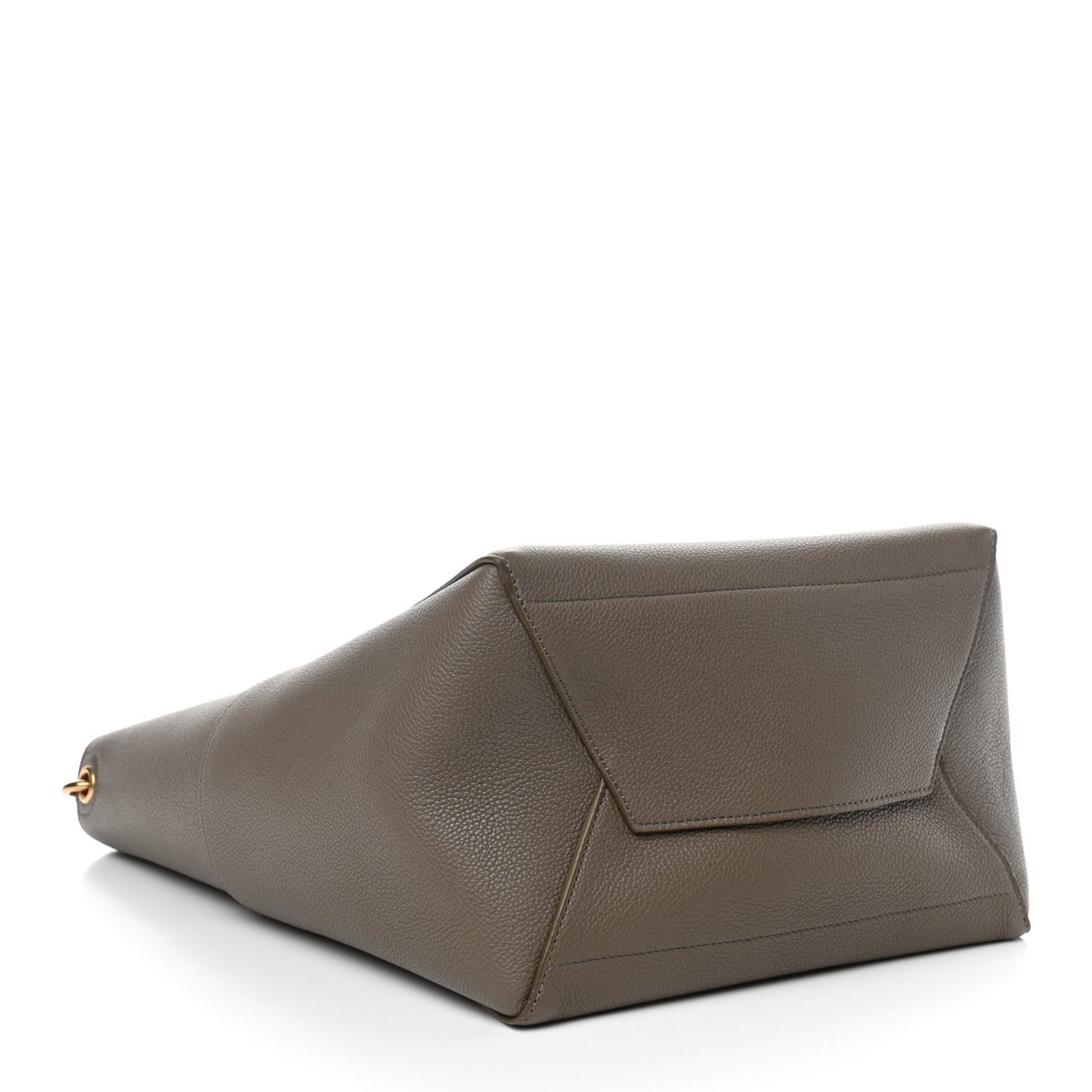 Soft Grained Calfskin Sangle Bucket Bag Taupe