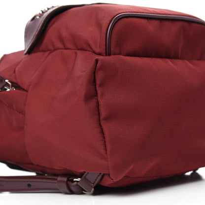 Stella McCartney Nylon Eco Alter Nappa Mini Falabella GO Backpack Burgundy 6 of 9