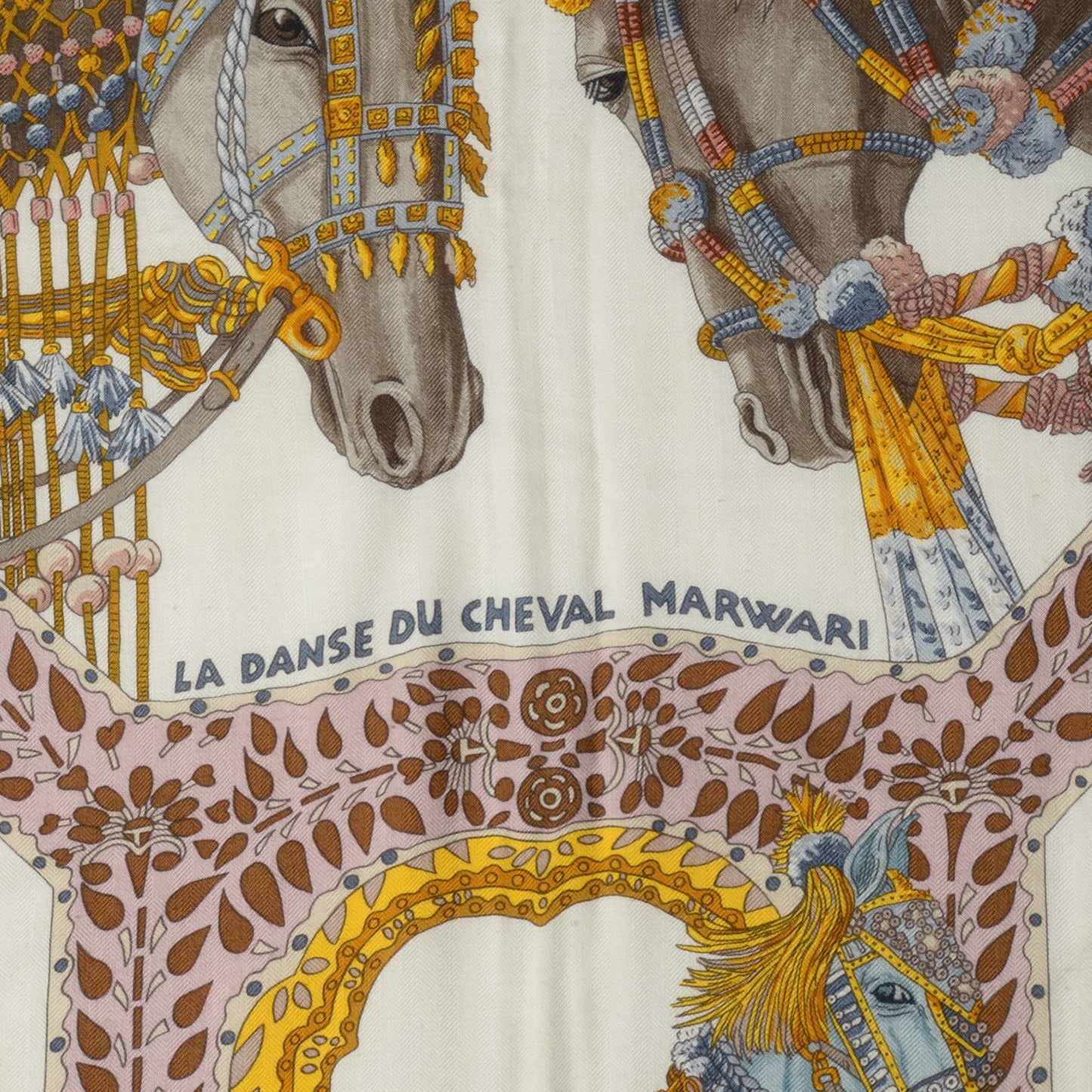 Cashmere Silk La Danse Du Cheval Marwari Shawl 140