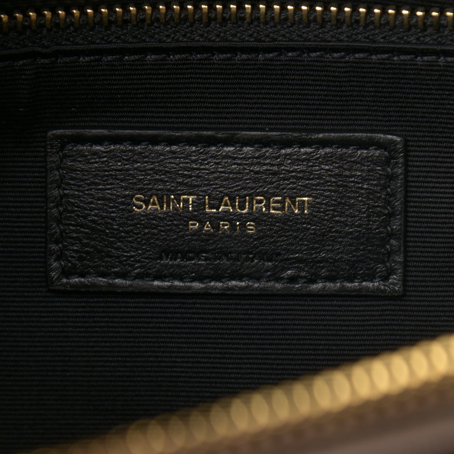 Saint Laurent Calfskin Y Quilted Monogram Medium Loulou Chain Satchel Dark Beige 6 of 8
