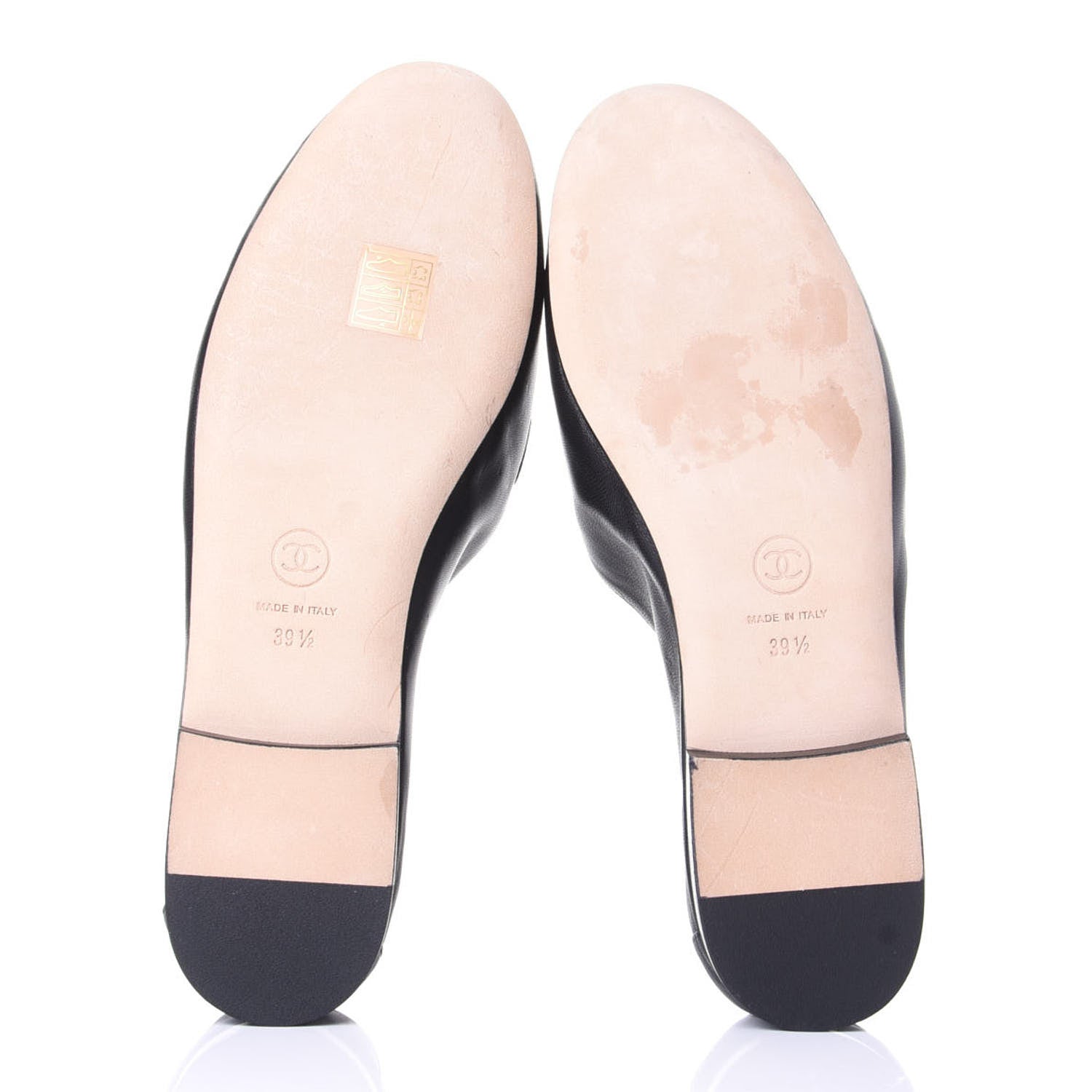 Chanel Lambskin CC Chain Mocassin Loafers 39.5 Black 8 of 11