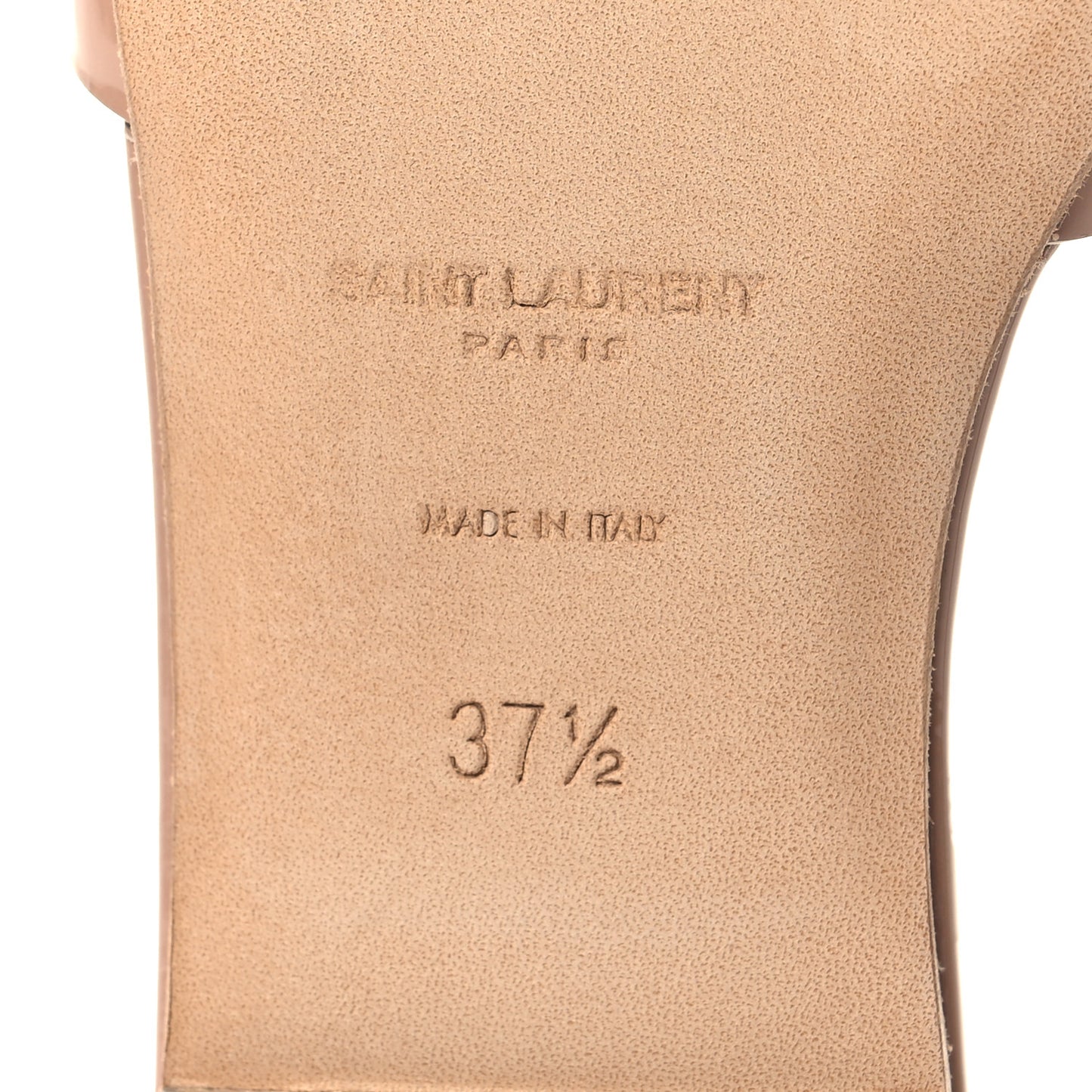 Patent Tribute 05 Slide Sandals 37.5 Nude