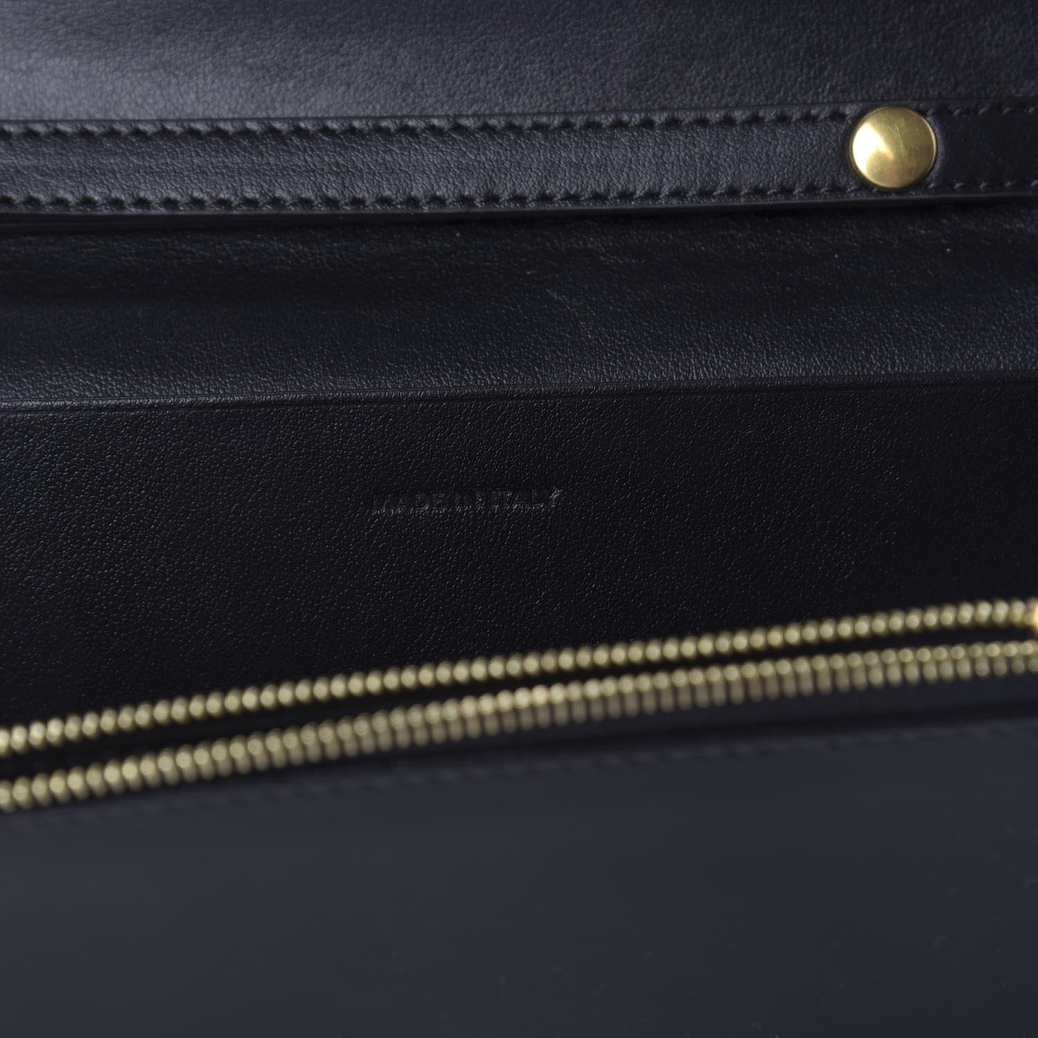 Celine Calfskin C Wallet On Chain Bag Black 9 of 10