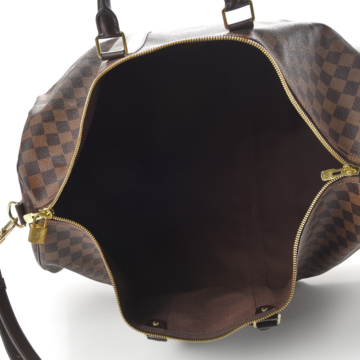 Louis Vuitton Damier Ebene Keepall Bandouliere 55 4 of 10
