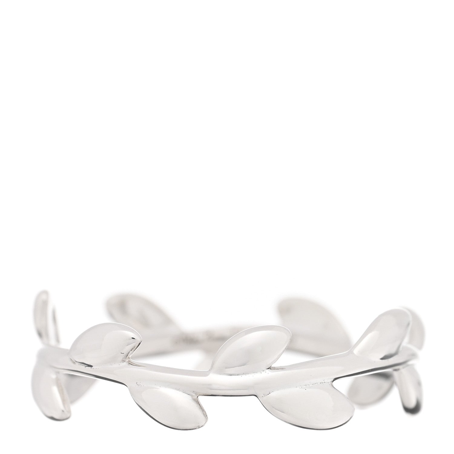 Tiffany Sterling Silver Paloma Picasso Narrow Olive Leaf Band Ring 54 7 1 of 5