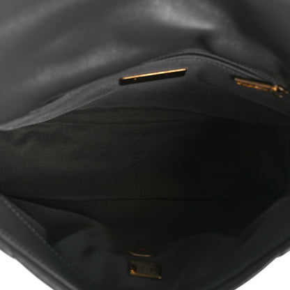 Chanel Lambskin Quilted Medium Chanel 19 Flap Dark Grey 5 of 9