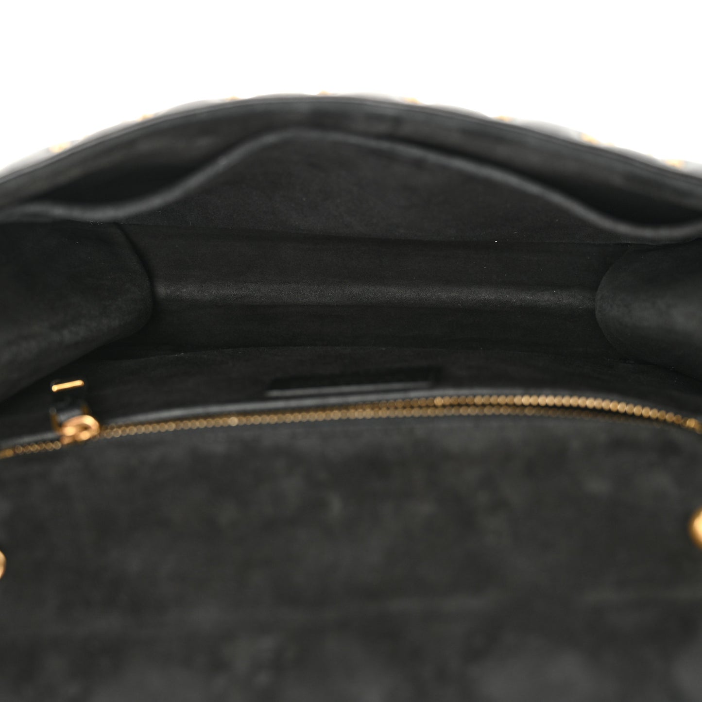 Lambskin Cannage Studded Large Dioraddict Flap Bag Black