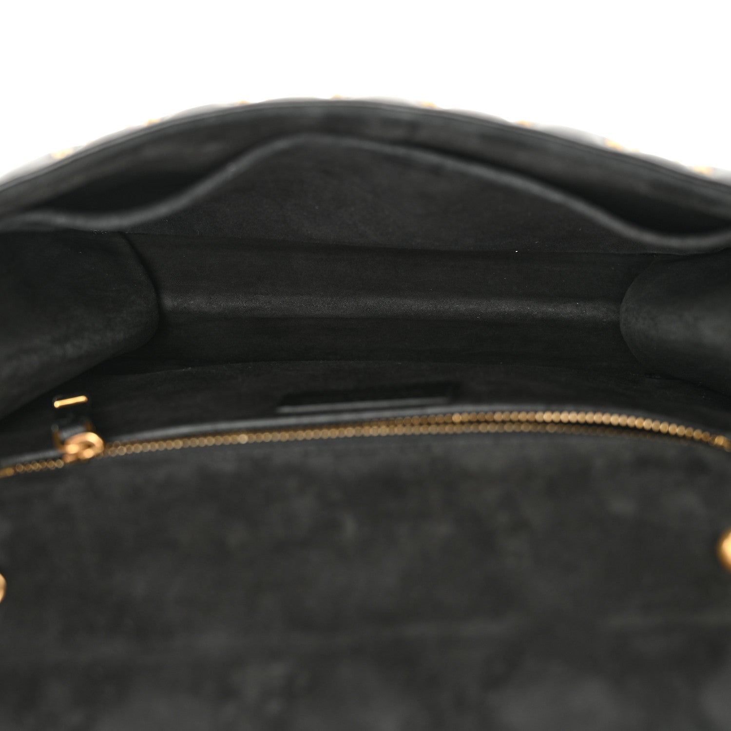 Christian Dior Lambskin Cannage Studded Large Dioraddict Flap Bag Black 5 of 11