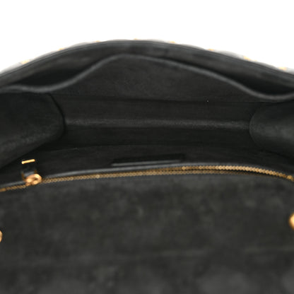 Christian Dior Lambskin Cannage Studded Large Dioraddict Flap Bag Black 5 of 11