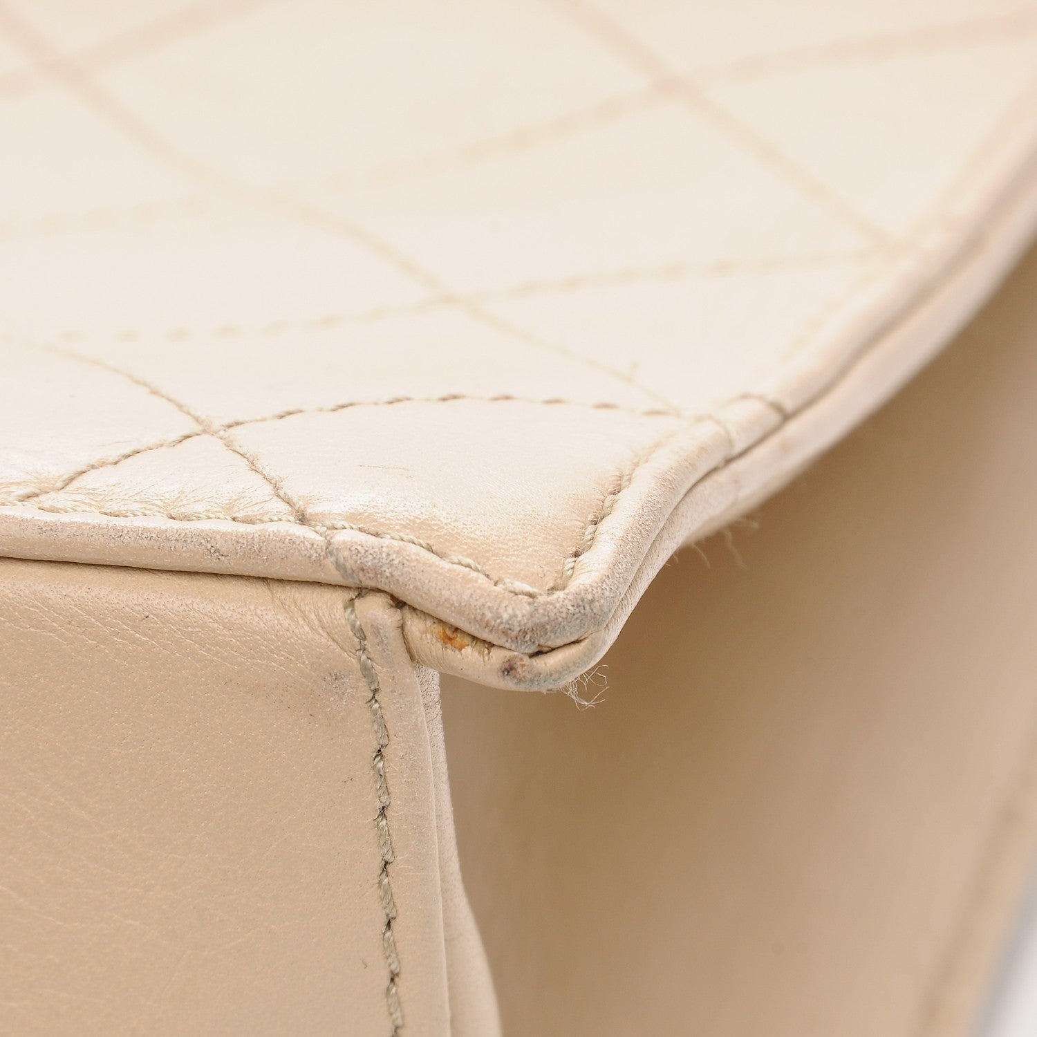 Chanel Calfskin Quilted Mademoiselle Tote Beige 5 of 13