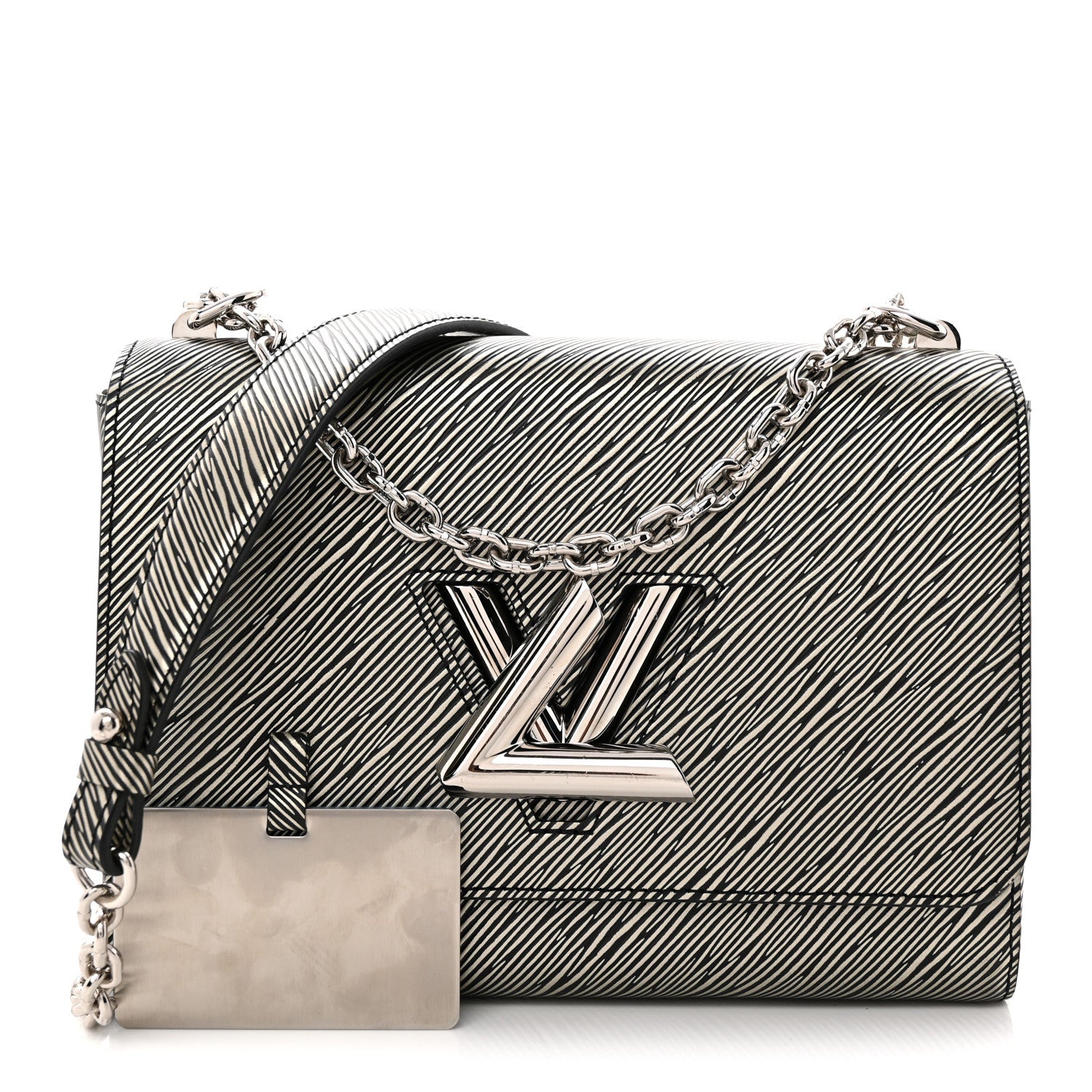 Louis Vuitton Epi Twist Shoulder Bag MM Platine 3 of 11