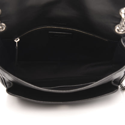 Saint Laurent Lambskin Matelasse Monogram Microstud Medium Niki Chain Satchel Black 5 of 9