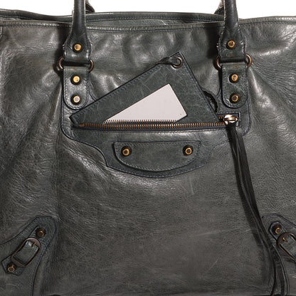 Balenciaga Agneau Classic Hardware Large Sunday Tote Anthracite 11 of 11