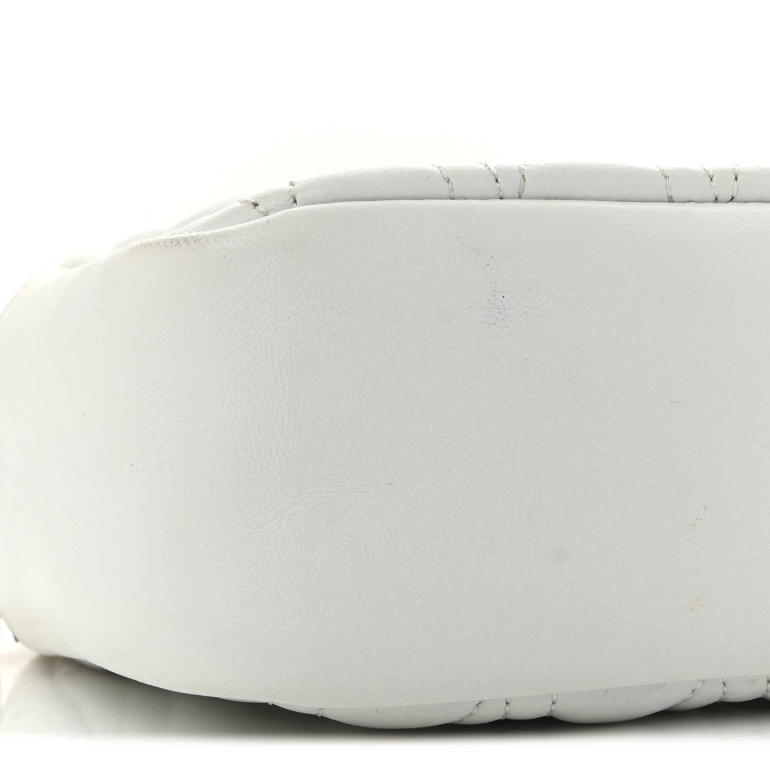Versace Nappa Quilted Virtus Shoulder Bag White 8 of 10