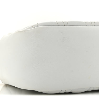 Versace Nappa Quilted Virtus Shoulder Bag White 8 of 10