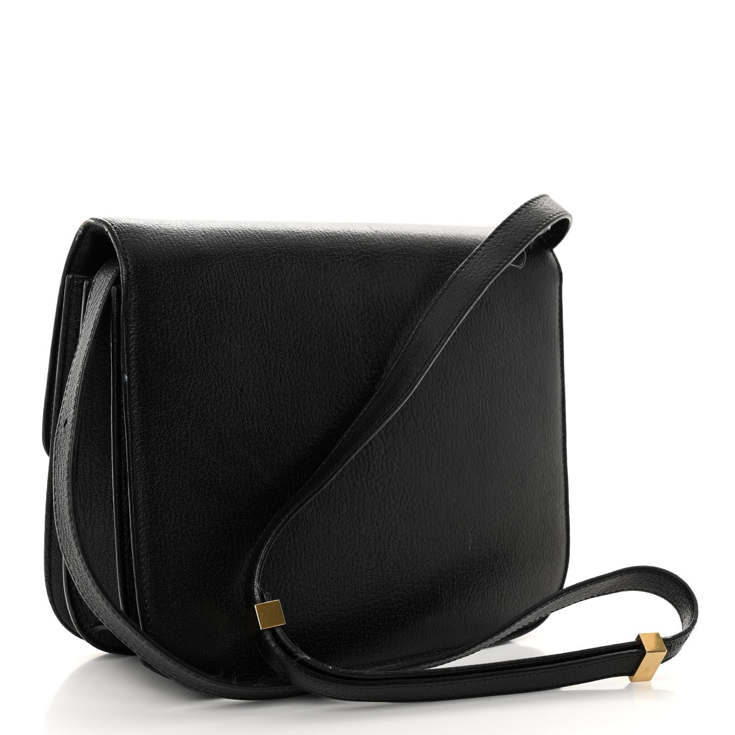Celine Goatskin Medium Classic Box Flap Bag Black 3 of 14