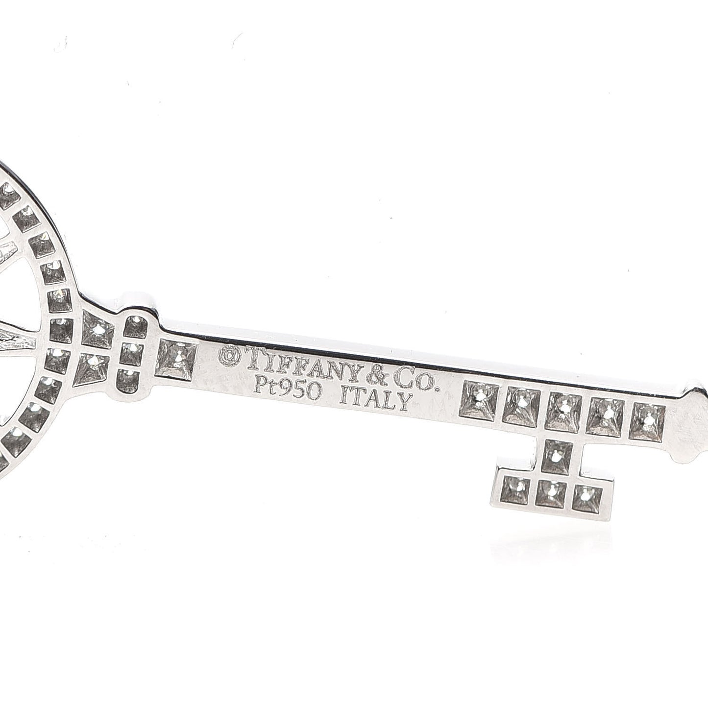 Platinum Diamond Star Key Pendant