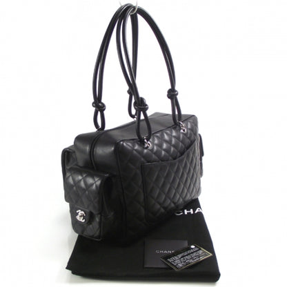 Chanel Calfskin Quilted Large Cambon Multipocket Reporter Black 3 of 12