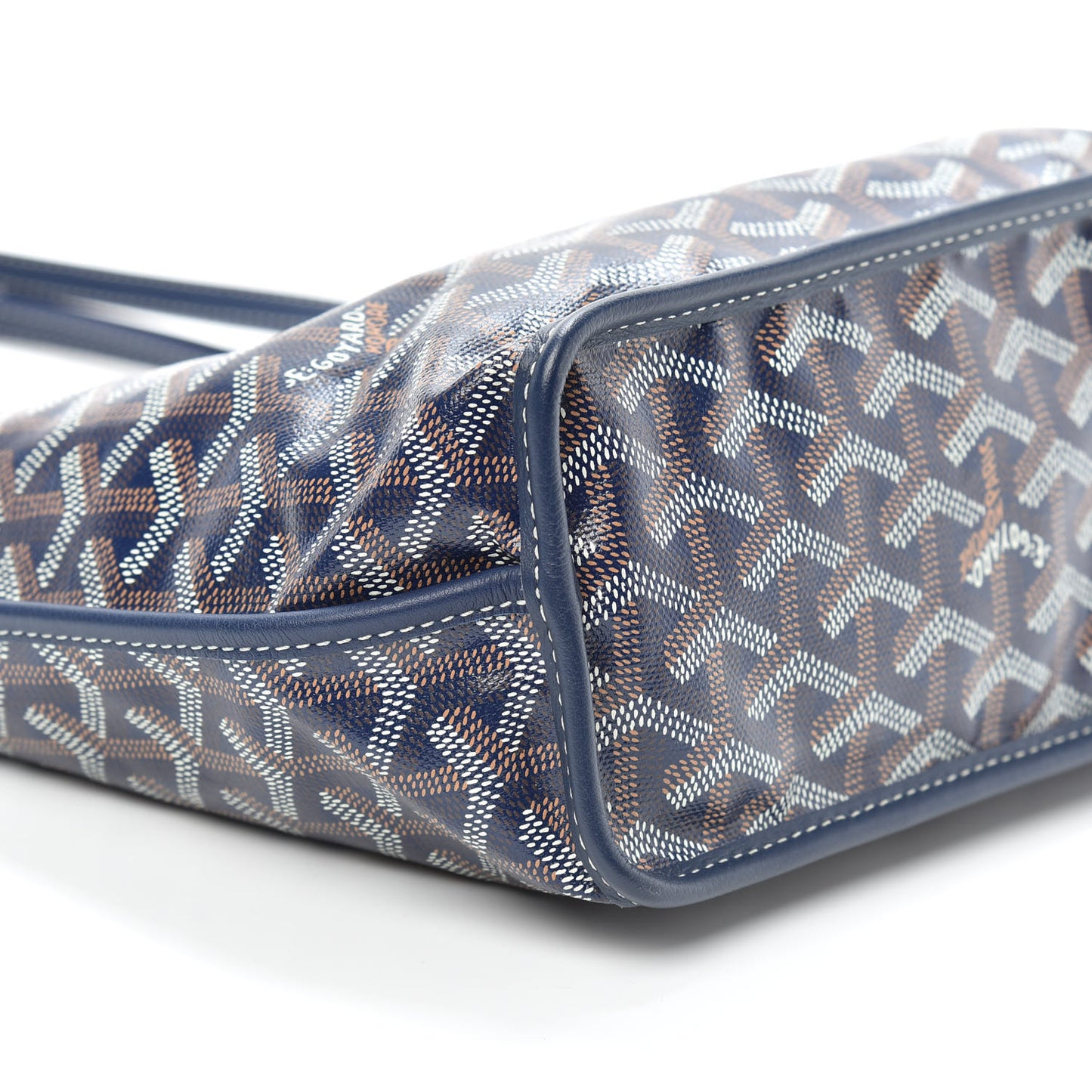 Goyardine Reversible Mini Anjou Navy