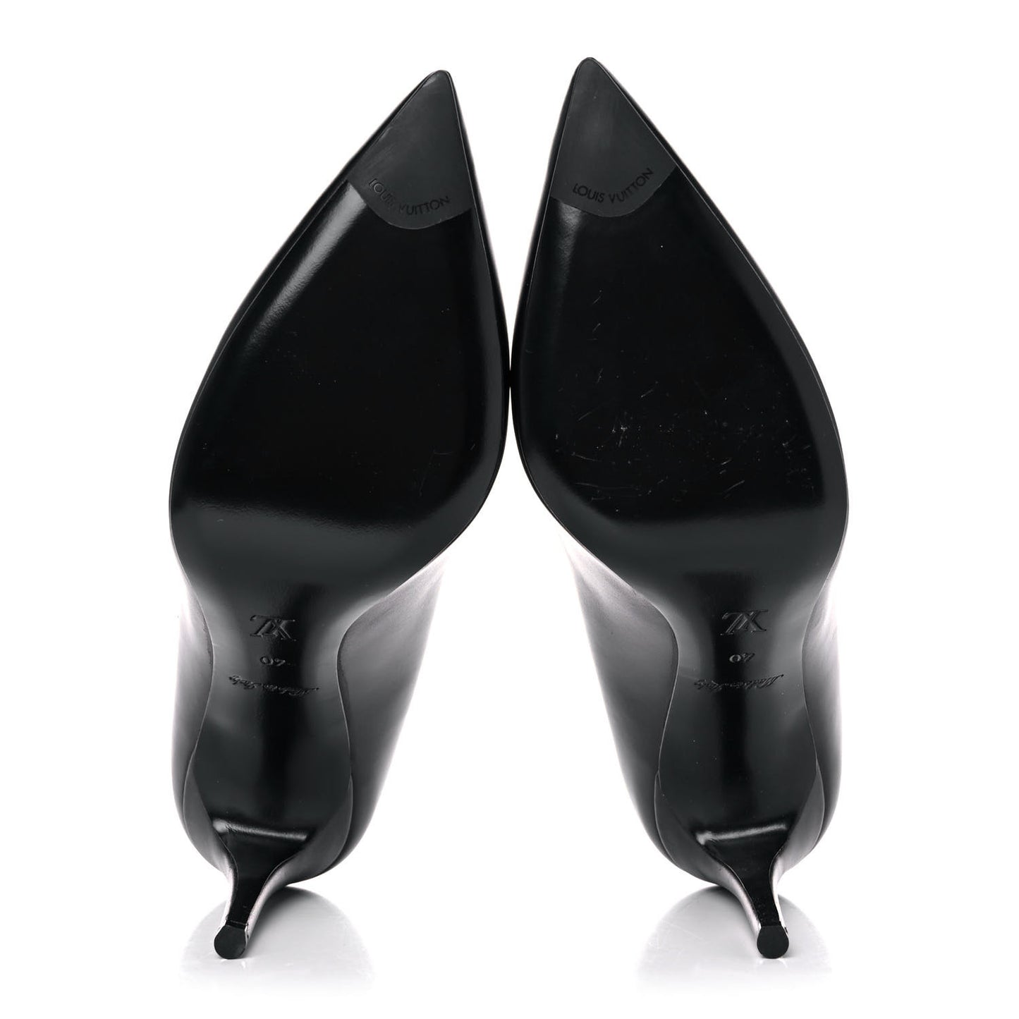 Calfskin Call Back Pumps 40 Black