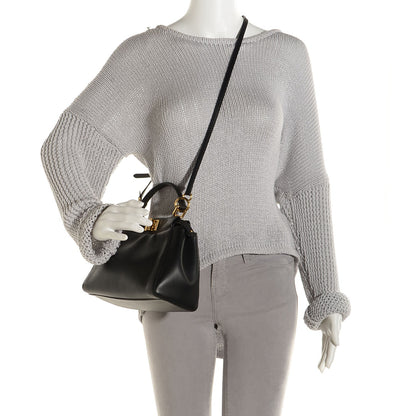 Fendi Nappa Mini Peekaboo Iconic Satchel Black 2 of 6