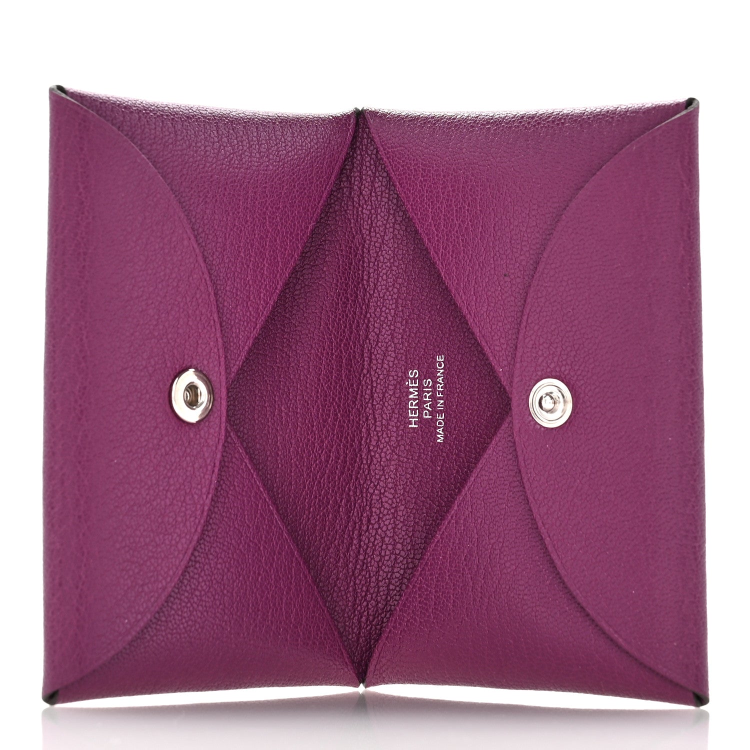 Hermes Chevre Mysore Calvi Card Case Anemone 5 of 8