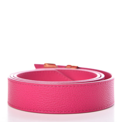 Louis Vuitton Taurillon Calfskin Essential V 30mm Belt 85 34 Fuchsia 3 of 9