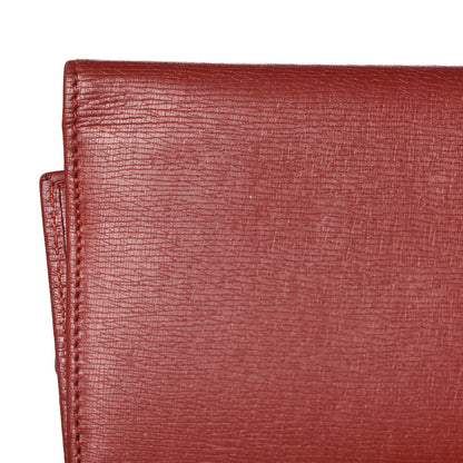 Gucci Calfskin Interlocking G French Wallet Red 11 of 12