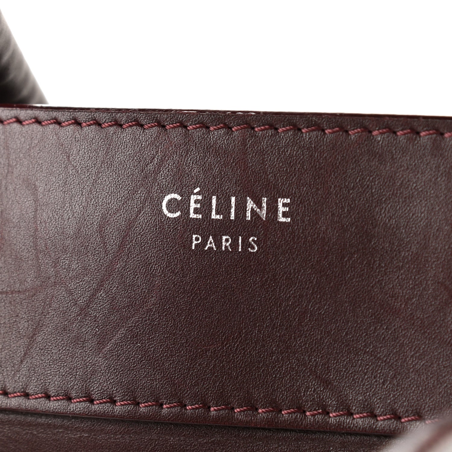 Celine Smooth Calfskin Small Luggage Burgundy 12 of 18