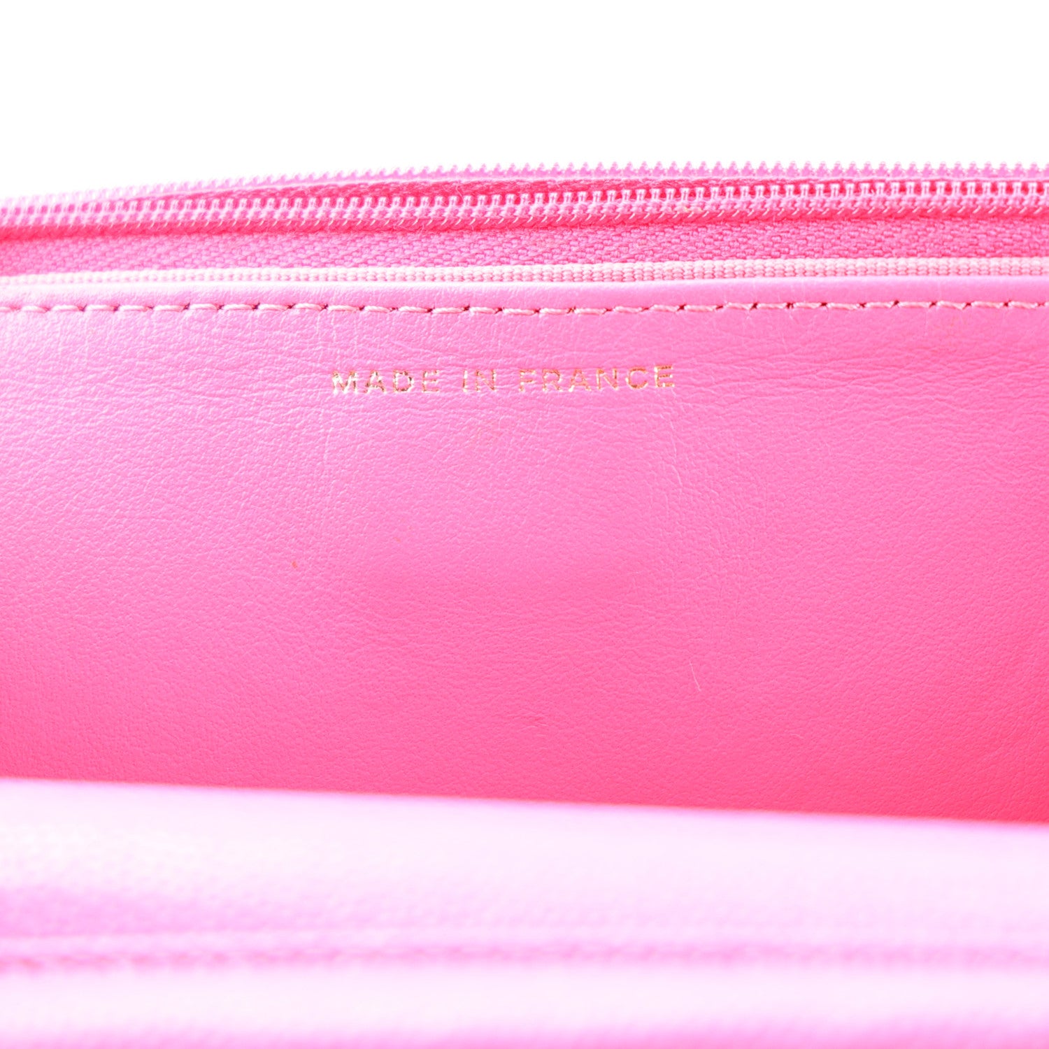 Chanel Caviar Quilted Wallet on Chain WOC Dark Pink 7 of 11