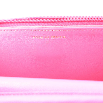 Chanel Caviar Quilted Wallet on Chain WOC Dark Pink 7 of 11