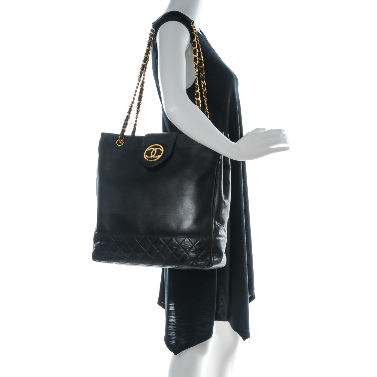 Chanel Lambskin Quilted Shoulder Bag Black 2 of 7