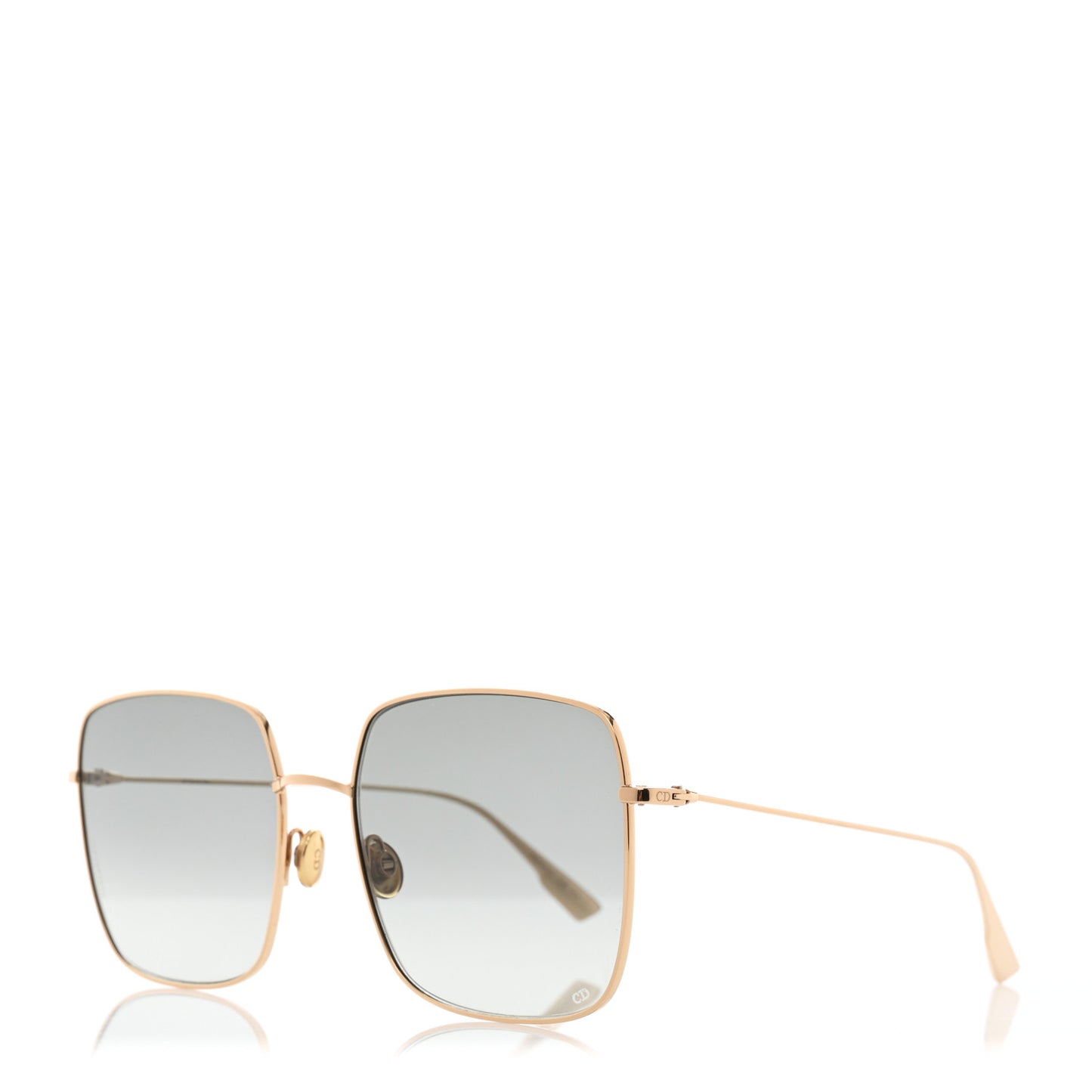 Metal Stellaire 1 Square Sunglasses Gold