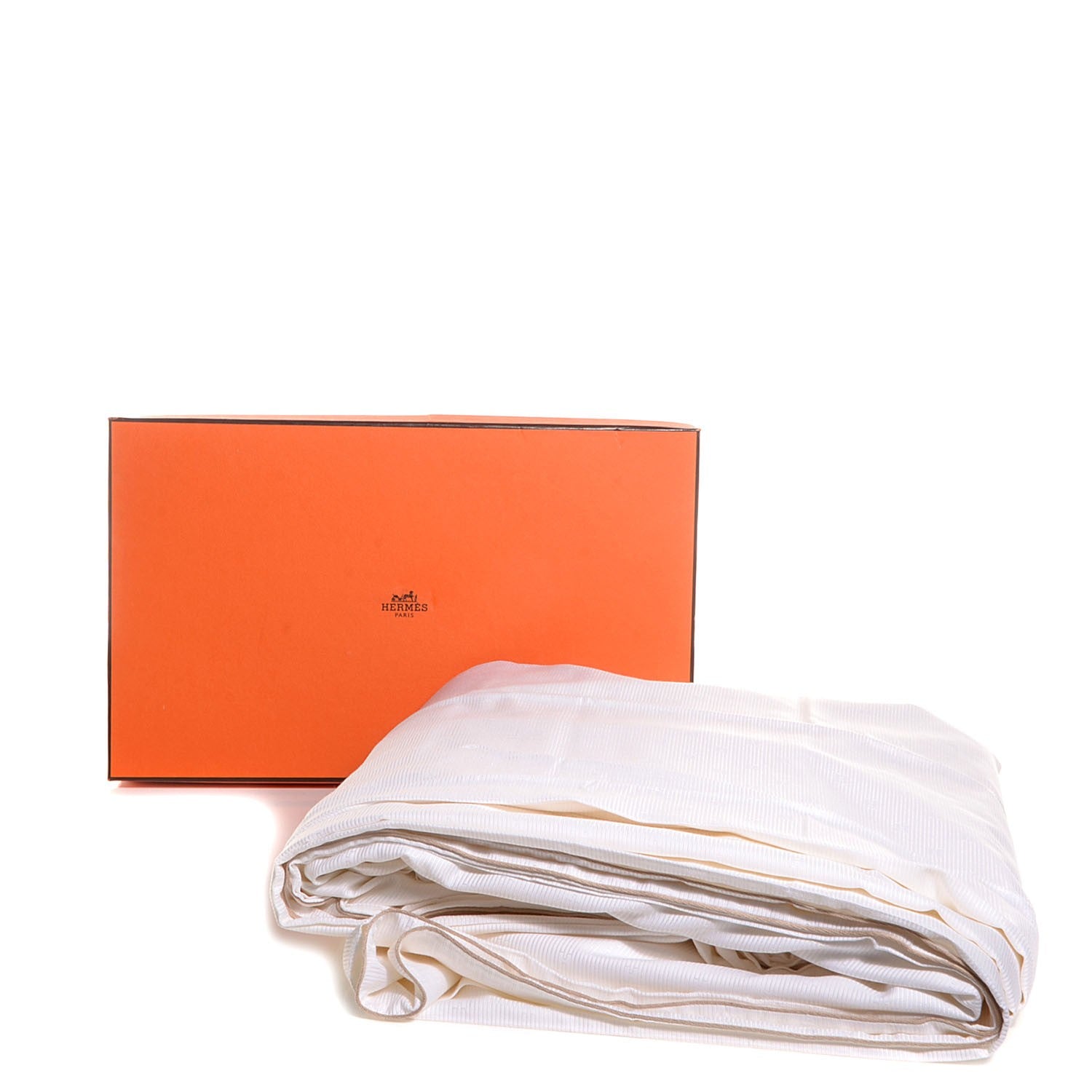 Hermes Silk Jacquard Cotton Faubourg King Duvet Cover 7 of 7