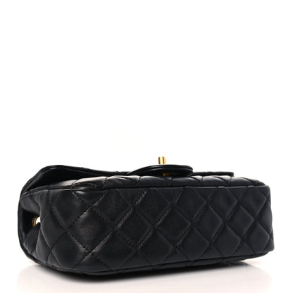 Chanel Lambskin Quilted Mini Rectangular Pearl Crush Flap Black 4 of 9