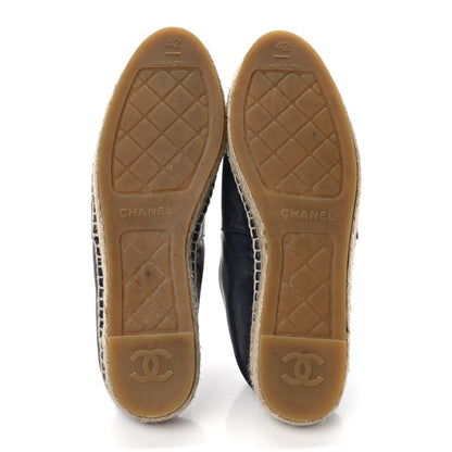 Chanel Lambskin CC Espadrilles 42 Navy Fuchsia Black 5 of 9