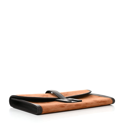 Hermes Veau Doblis Swift Jige Elan 29 Clutch Alezan Black 4 of 10